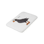 タフテッドパフィン鳥の漫画イラストレーション バスマット (アングル)