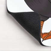 タフテッドパフィン鳥の漫画イラストレーション マウスパッド (コーナー)