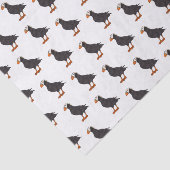 タフテッドパフィン鳥の漫画イラストレーション 薄葉紙 (詳細)