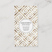 タフテッドファブリッククッション/金ゴールドメタリック 名刺 (正面)