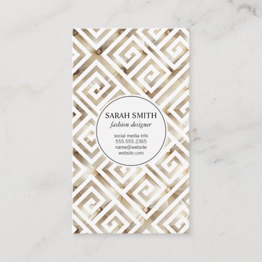 タフテッドファブリッククッション/金ゴールドメタリック 名刺 (正面)