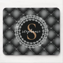 タフテッドブラックダイアモンズ金ゴールドモノグラムエレガントラグジュアリー