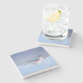 タフテッド絵画タイトマウス – Cuteオリジナルドッグアート ストーンコースター (横)