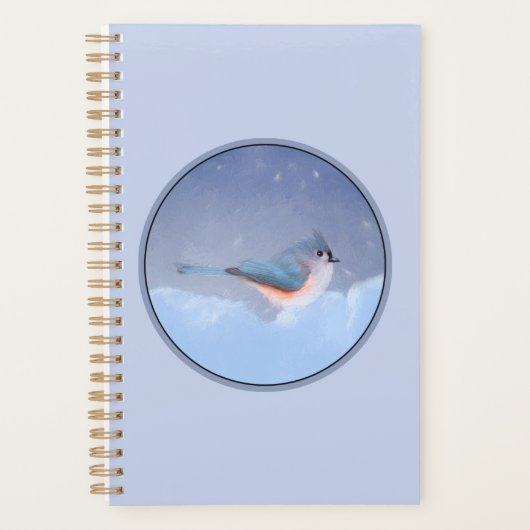 タフテッド絵画タイトマウス – Cuteオリジナルドッグアート プランナー手帳 (正面)