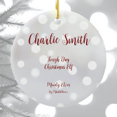 タフデイクリスマス小妖精や小人セラミックオーナメント セラミックオーナメント