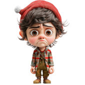 タフデイクリスマス小妖精や小人セラミックオーナメント セラミックオーナメント