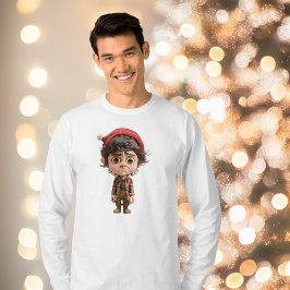 タフデイクリスマス小妖精や小人メンズティー Tシャツ