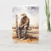 "タフトレイル、柔らかいハート"西悔やみや弔慰 カード (正面)