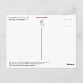 タフト大統領の「ピアシング・アロー」 ポストカード (裏面)