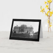 タフト牛の放牧1909戦争建物近く カード (黄色い花)