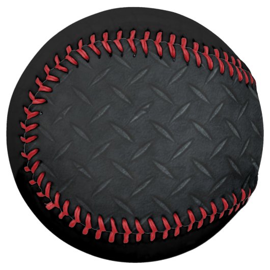 タフブラックダイヤモンドプレートのパターンソフトボール ソフトボール (正面左)
