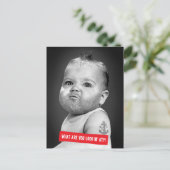 タフベイド男の赤ちゃん ポストカード (スタンド正面)