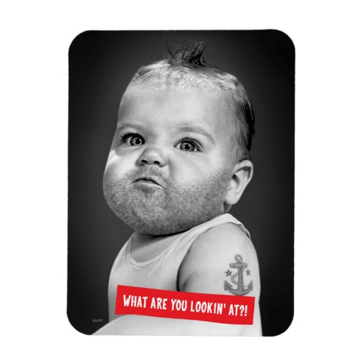 タフベイド男の赤ちゃん マグネット (縦)