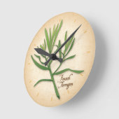 タフランスのラゴンハーブ時計 ラウンド壁時計 (傾斜)