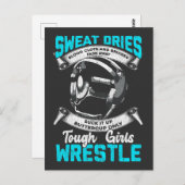 タフレスリングガールギフトアブルズスポーツウーマン ポストカード (正面/裏面)