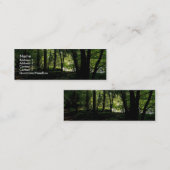 タフ川の近くの木 スキニー名刺 (正面/裏面)