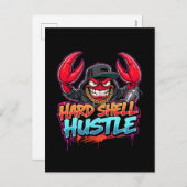 タフ通りカニ落書ストリートウェアデザイン シーズンポストカード (正面/裏面)