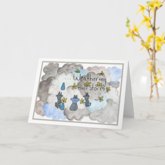 タフ・タイムズ・カード カード (黄色い花)