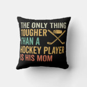 タフ・ホッケー選手のお母さん クッション (裏面)