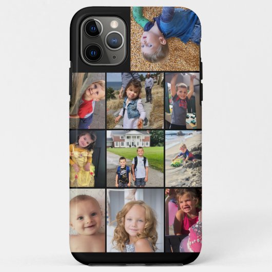 タフiPhoneファミリーの写真コラージュ Case-Mate iPhoneケース (裏面)