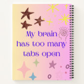 タブが多すぎる脳 Spiral Notebook ノートブック (裏面)