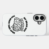 タブが多すぎる – 考えすぎる人用の面白いiPhoneケース Case-Mate iPhoneケース (裏面 (横))