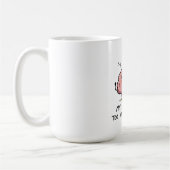 タブが多すぎる – 面白い脳Tシャツ コーヒーマグカップ (左)