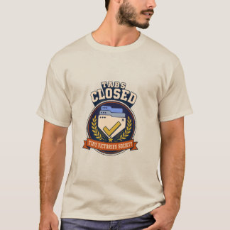 タブを閉じました レトロ ブラウザ ユーモア バッジ Tシャツ