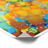 タブキネティックコラージュ万華鏡のように千変万化するパターンポスター ポスター (角)