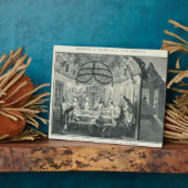 タブナクルの祭りの間のユダヤ人の食事 フォトプラーク (側面)