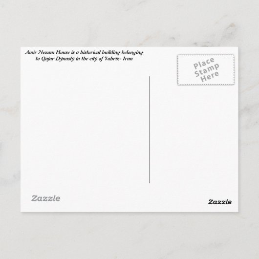 タブリーズ ポストカード (裏面)