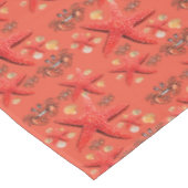 タブレクロオレンジカニスターフィッシュビーチ テーブルクロス (アングル)