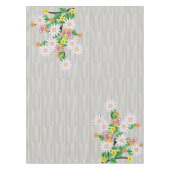 タブレクロスカラフル花フローラバタフライストライプ テーブルクロス (正面)