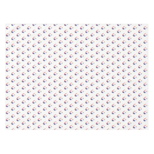 タブレクロス7月4日愛国国旗のワシ テーブルクロス (正面(横))