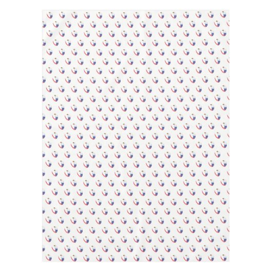 タブレクロス7月4日愛国国旗のワシ テーブルクロス (正面)