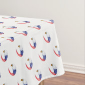 タブレクロス7月4日愛国国旗のワシ テーブルクロス (インサイチュ)