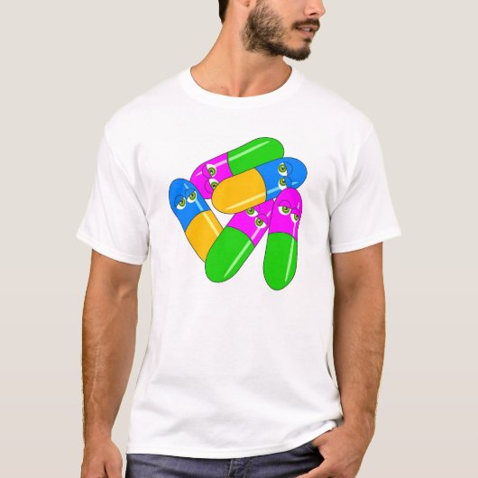 タブレットのカプセル Tシャツ (正面)