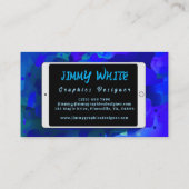 タブレットデザイングラフィックデザイナーまたはアーティスト 名刺 (裏面)