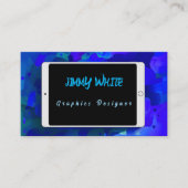 タブレットデザイングラフィックデザイナーまたはアーティスト 名刺 (正面)