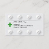 タブレットボックスピルプロフェッショナルメディカルクロスグリーン 予約カード (正面)