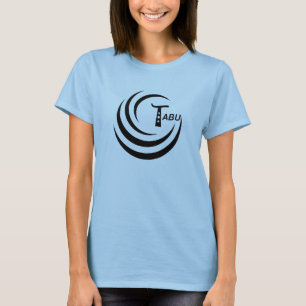 タブーのロゴの女性短い袖私は鉱山を示します Tシャツ