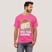 タブ凡例を誇りを持った中西部ニース中西部におもしろいプル Tシャツ (正面フル)