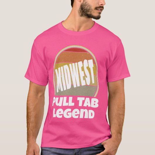 タブ凡例を誇りを持った中西部ニース中西部におもしろいプル Tシャツ (正面)
