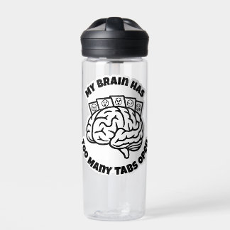 タブ数が多すぎるおもしろい- Overthinker Water Bottle ウォーターボトル