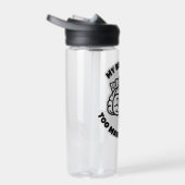 タブ数が多すぎるおもしろい- Overthinker Water Bottle ウォーターボトル (右面)