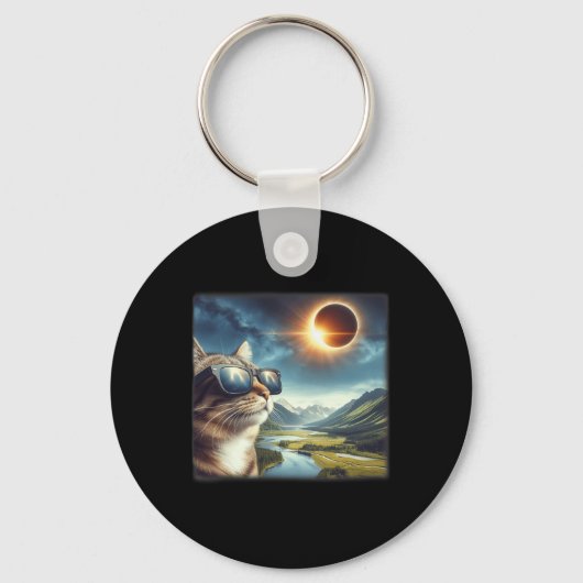 タブ2024皆既食太陽の1 キーホルダー (正面)