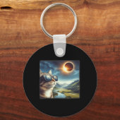 タブ2024皆既食太陽の1 キーホルダー (正面)