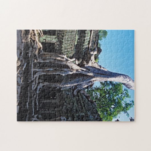 タプロームの遺跡 – アンコールワット、カンボジア、アジア ジグソーパズル (横)