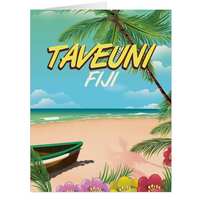 タベウニ フィジー 旅行ポスター (正面)