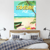 タベウニ フィジー 旅行ポスター キャンバスプリント (インサイチュ (寝室))